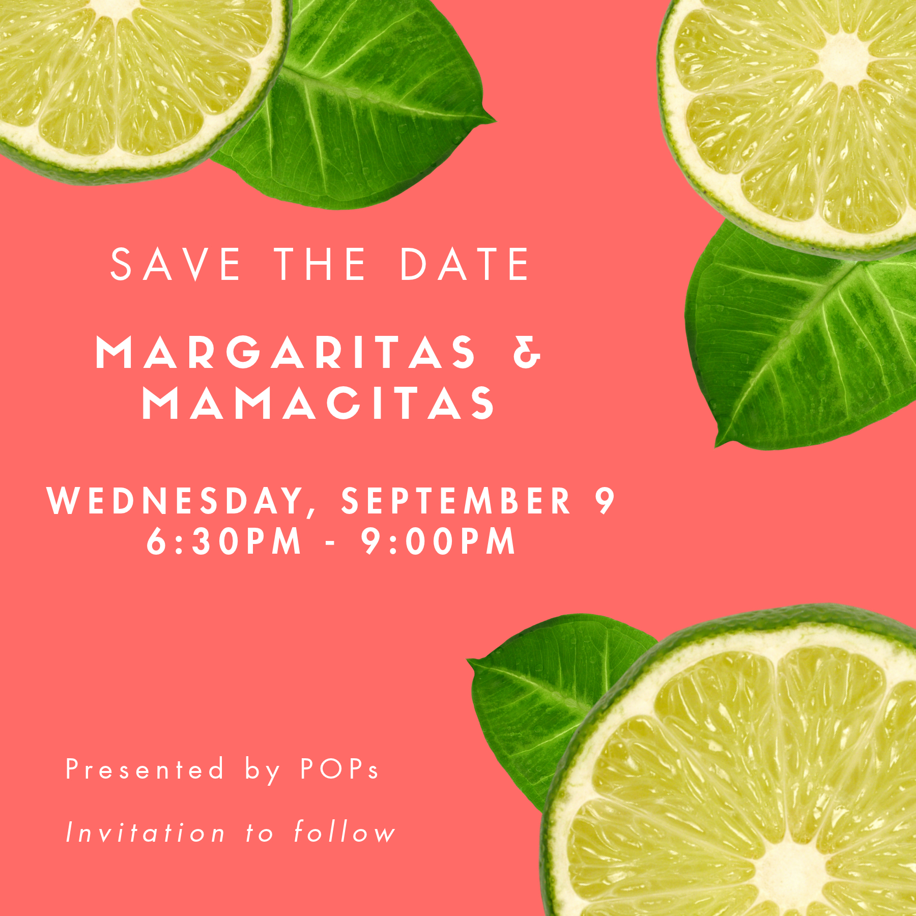 Calling all Saint Anne's moms! Join us for a fun evening of Margaritas & Mamacitas on Wednesday, September 9 from 6:30pm-9:00pm. Invitation to follow.